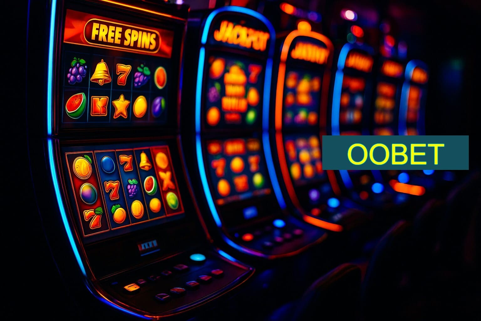 Diversos jogos de caça-níqueis